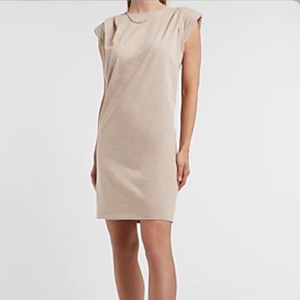 Express Soft Padded Shoulder T-Shirt Dress - Medium BNWT
